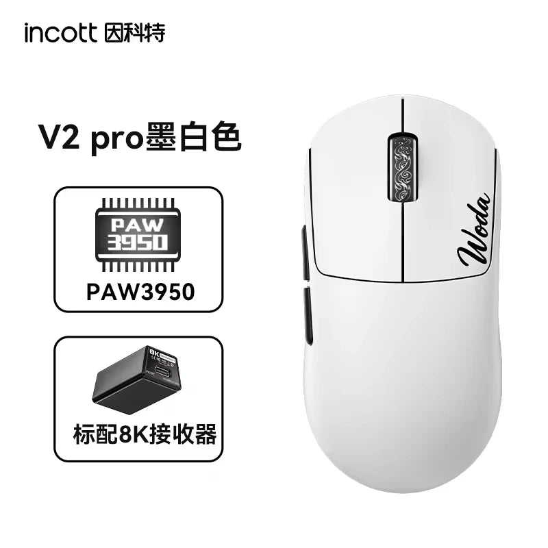 Incott G23 Pro Mouse V2 Se/pro Hot Swap Wireless 8k Mice Ergonomics E-sports Games Mouse Customized Pc Accessories Gifts
