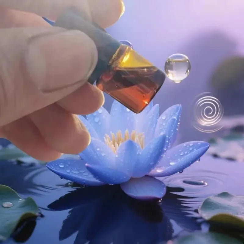 100% Pure & Undiluted Natural Blue Lotus Oil, 20ml/100ml, for Diffuser, Aromatherapy, Skin & Candle Making Household Fragrance