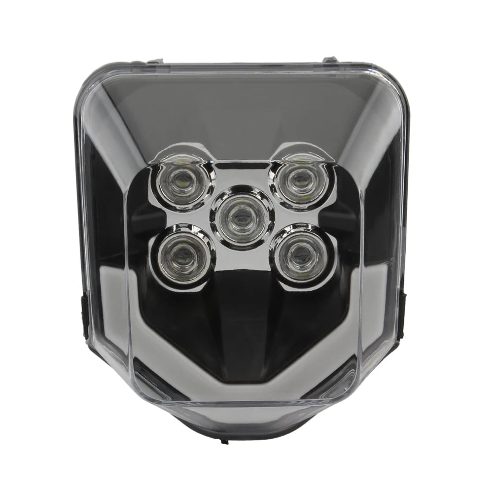 for Husqvarna Enduro Headlight LED Motorcycle Fairing Mask TE FE FC 250 300 350 450 Dirt Bike Supermoto Accessories Motocross