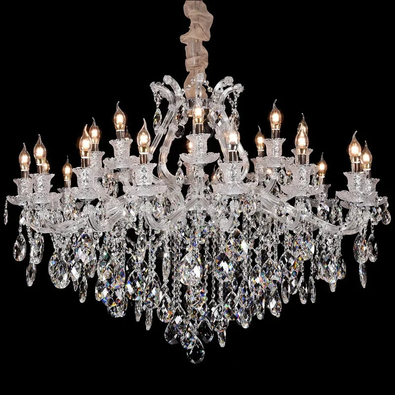 Maria Theresa Crystal Chandelier Luxury Decora Indoor Lighting For Lobby Living Room Bedroom Kitchen E14 Candle Ac Fixture Light