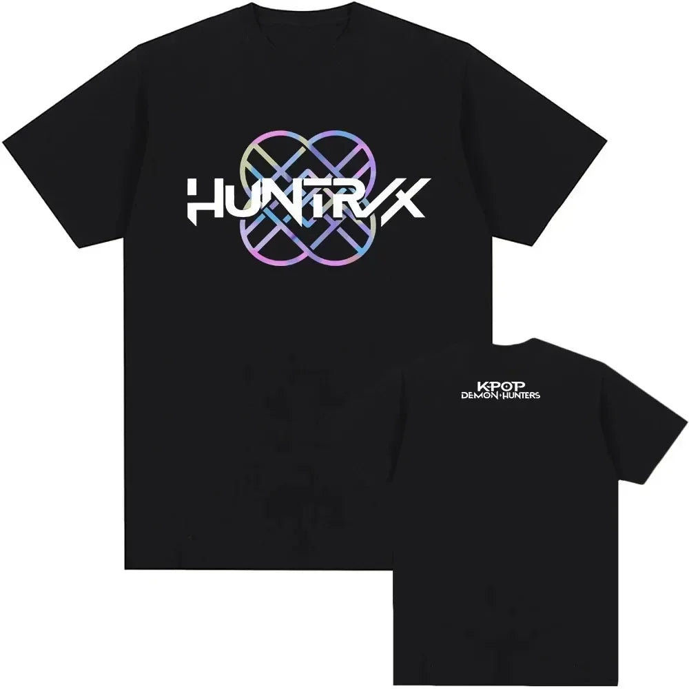 KPop Demon Hunters Tshirts Summer Female Male T-shirt Streetwear Hip Hop Fashion Casual T Shirt Tees