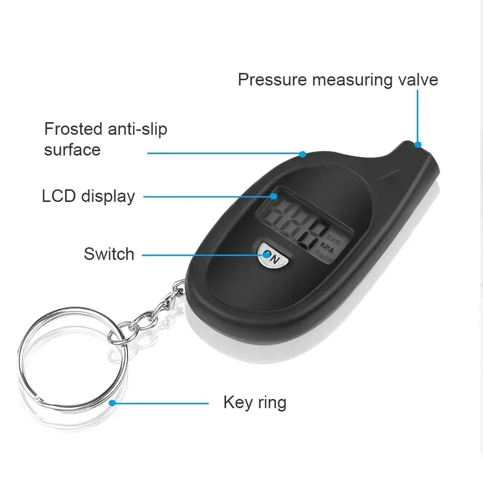 Tire Gauge Digital With LCD Display Motorcycle Tire Air Pressure Tester Meter Auto Car Tire Safety Alarm Testing Tools