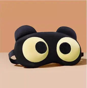 Cute eye mask, soothes tired eyes during sleep, provides warmth and heat, comfortable to wear.