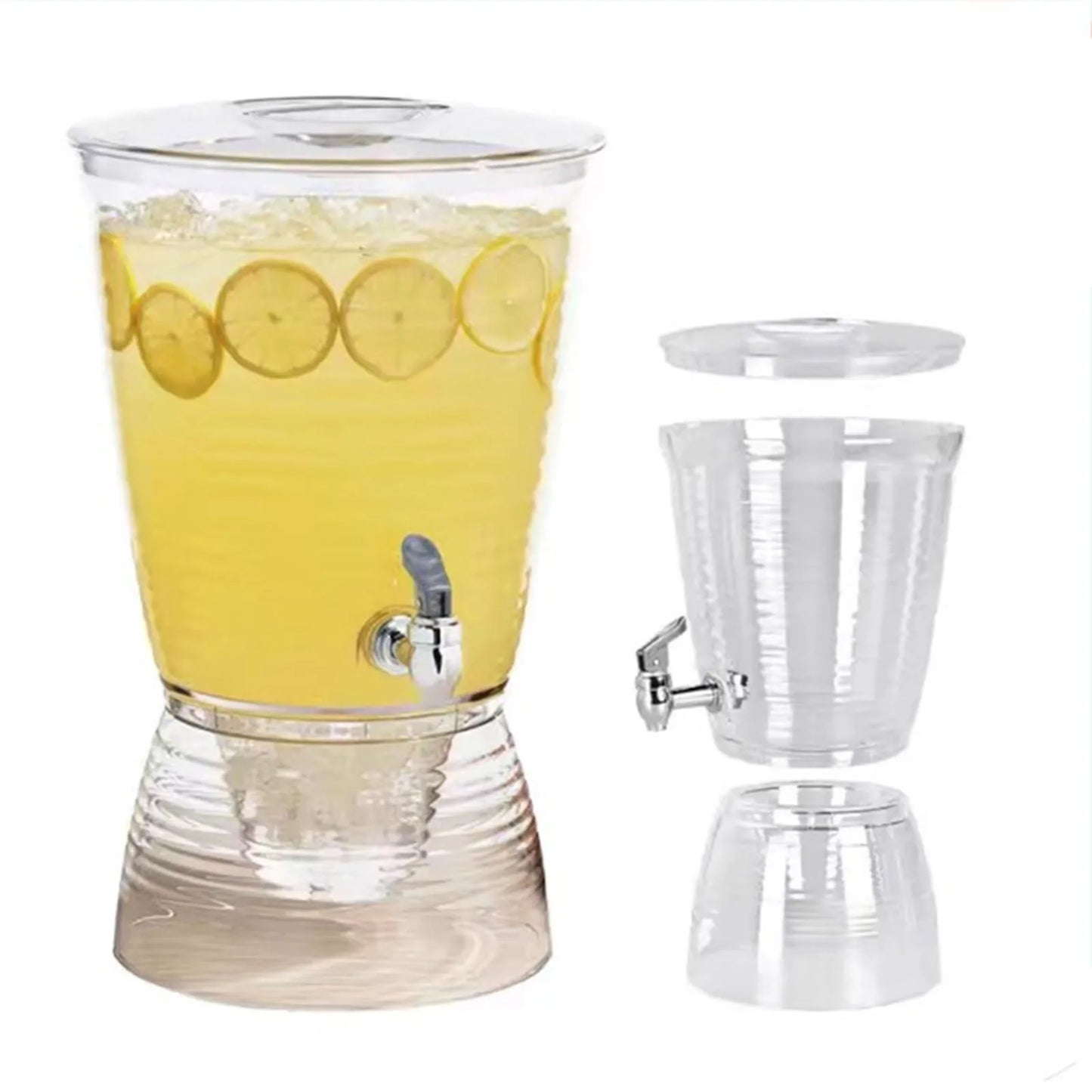 10L Iced Juice Container Large Capacity Lemon Beverage Cold Water Kettle Summer Beer Dispenser for Home Kitchen Bar Party KTV