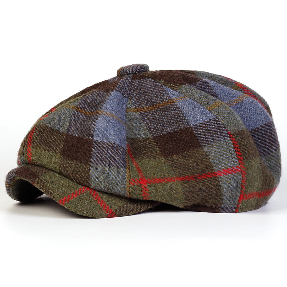Unisex Retro Plaid Newsboy Caps Men British Painters Hats Spring and Autumn Berets Hip Hop Berets