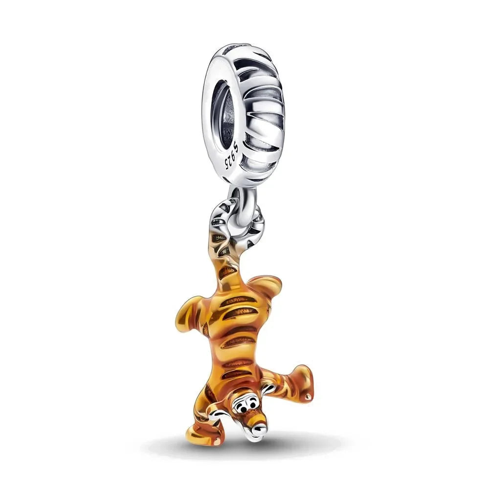 2025 New Disney Beautiful Princess Dress Bead Pendant 925 Silver Suitable for European Original Bracelet DIY Exquisite Jewelry