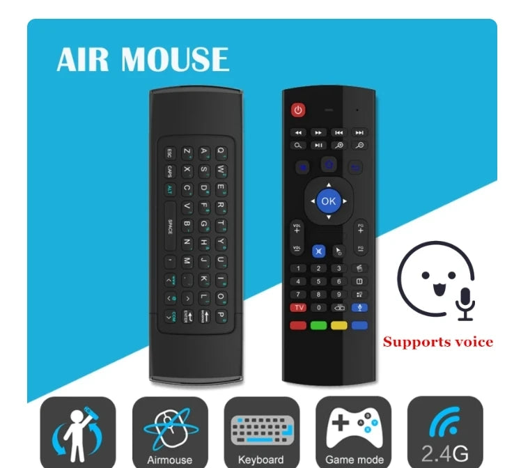 MX3 Air Mouse voice Remote Control 2.4G RF Wireless Keyboard For Android TV Box