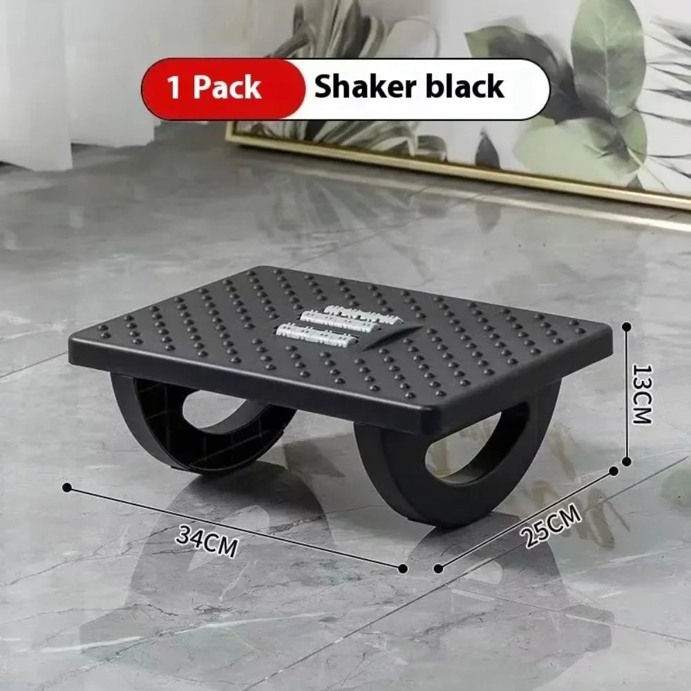 New Portability Foot Rest Under Desk Footrest Ergonomic Foot Stool With Massage Rollers Foot Rest For Home Office Work