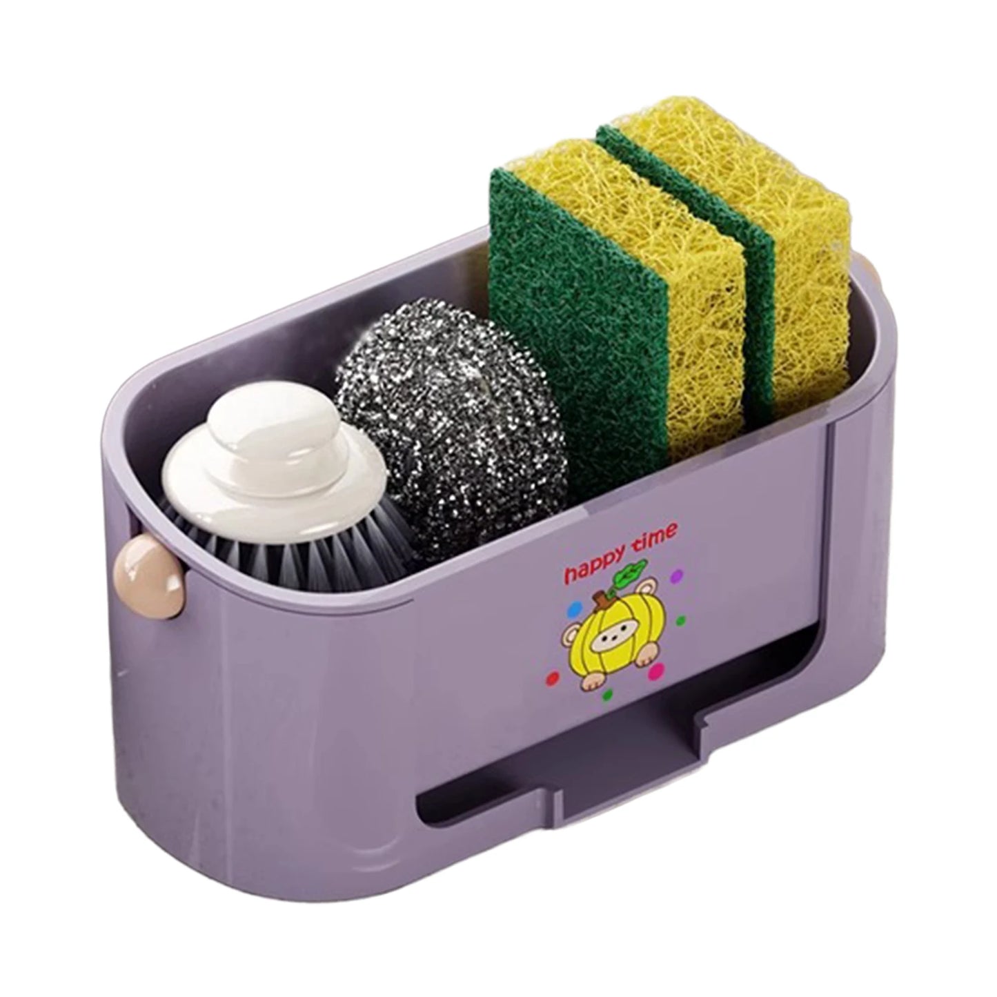 Sponge Holder for Kitchen Caddy Sink Multi-purpose Dish Cloth Brush Soap Holder Kitchen Countertop Storage Essentials