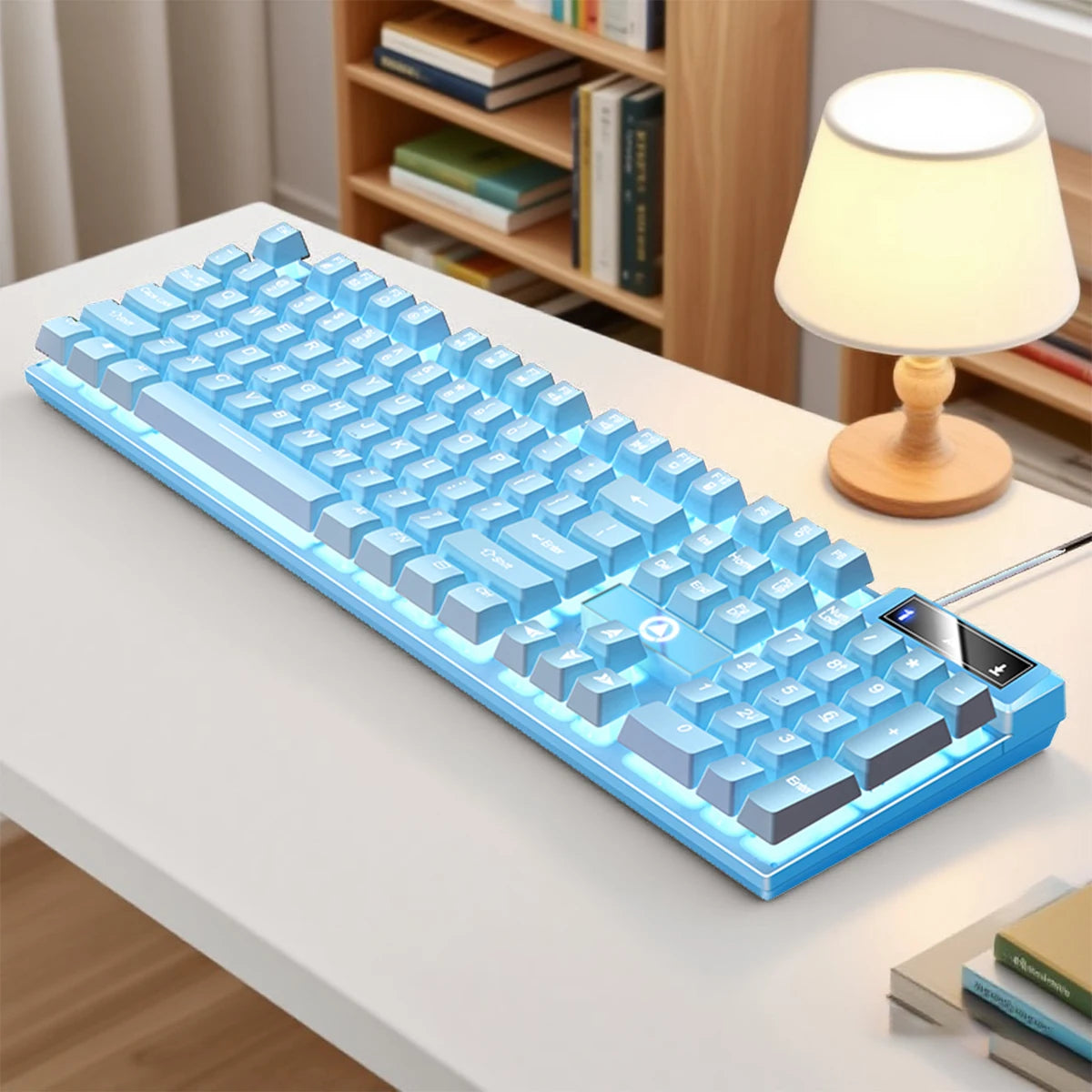 YINDIAO K500 Wired Keyboard Gaming Laptop Desktops PC Computer Office Accessories Low Profile Gamer Keyboards With Numpad