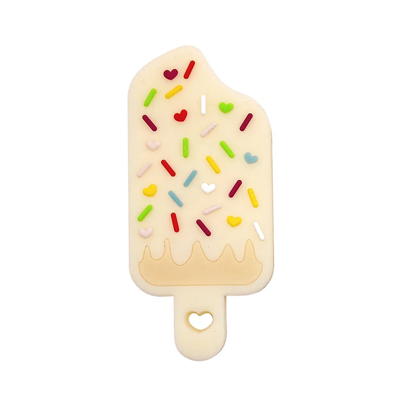 1pc Elephant Shaped Teether Baby Pendants DIY Baby Nursing Chewing Teether Pacifier Chain Necklace Toy Baby Reborn Silicone