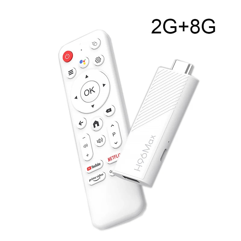TV Stick H96 MAX H313 Wifi6 Android 14 BT5.0 Quad Core 4K Home Media Player Voice Assistant Smart Android TV Stick 2GB 16GB 8GB