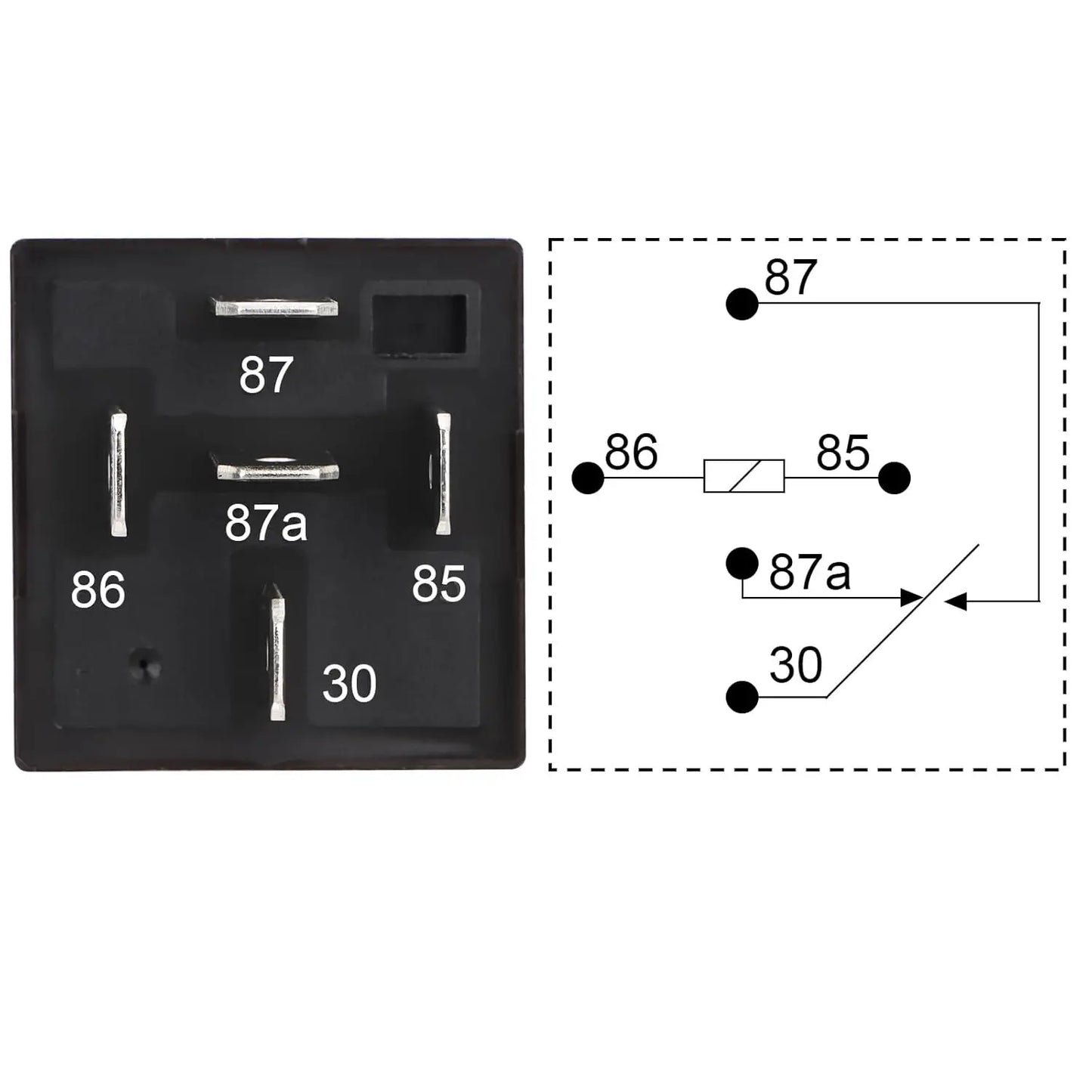 4Pin 5Pin JD1914 Car Relay 12V 24V 40A SPDT Car Switch and Starter Waterproof Relay for Boat Tractor Truck Motorcycle