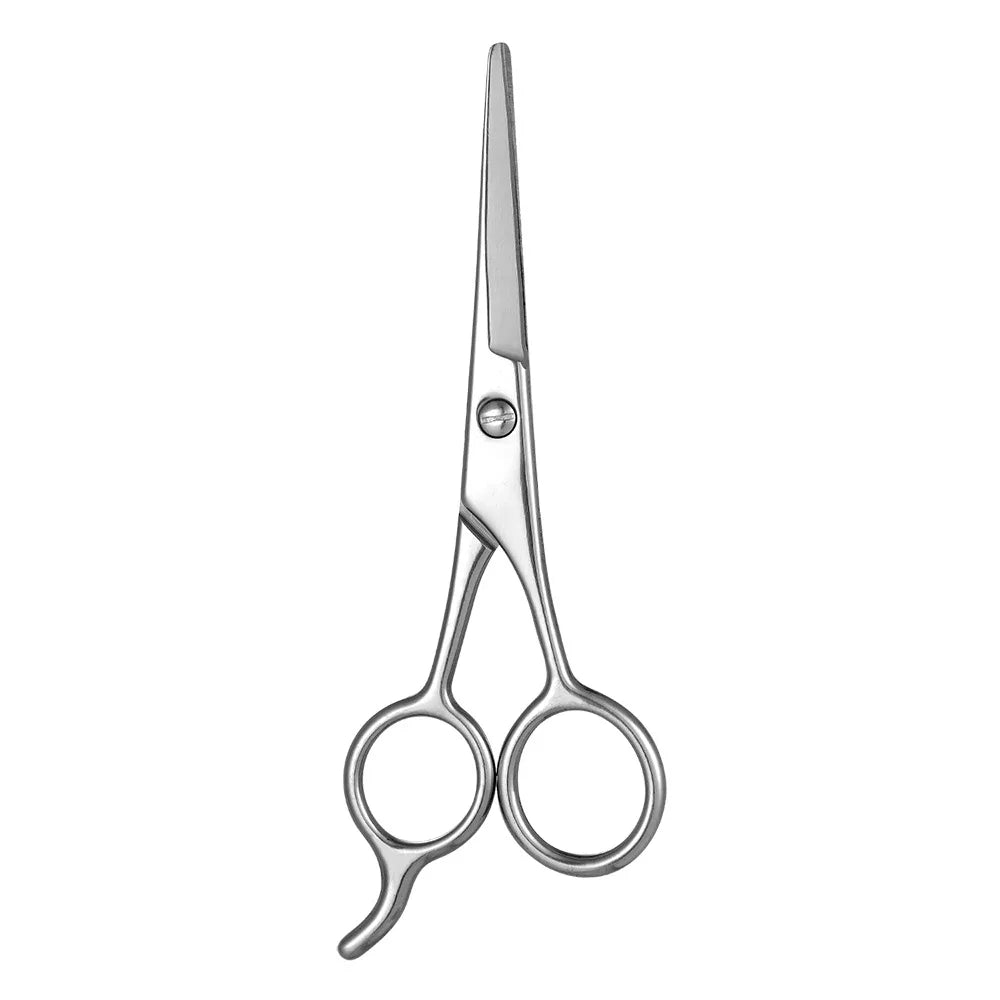 Stainless Steel Barber Shears Professional Anti-Slip Grip & Secure Dome Design Durable Flat Blades Haircut Beard scissors