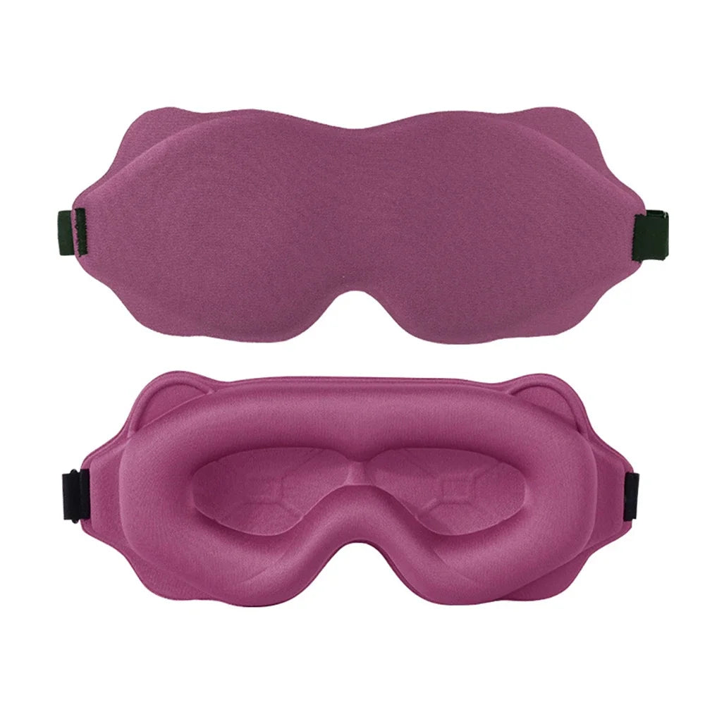 3D Stereoscopic Light-Blocking Sleep Eye Mask, Breathable and Non-Pressing on Eyes, Aviation Eye Protection Mask