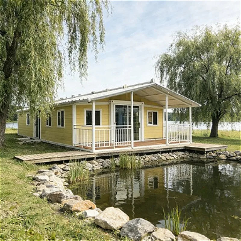 Foldable Prefabricated Shipping Container House for Bedroom Use House Doublewing Foldable Mobile Modular Home House3room Housing