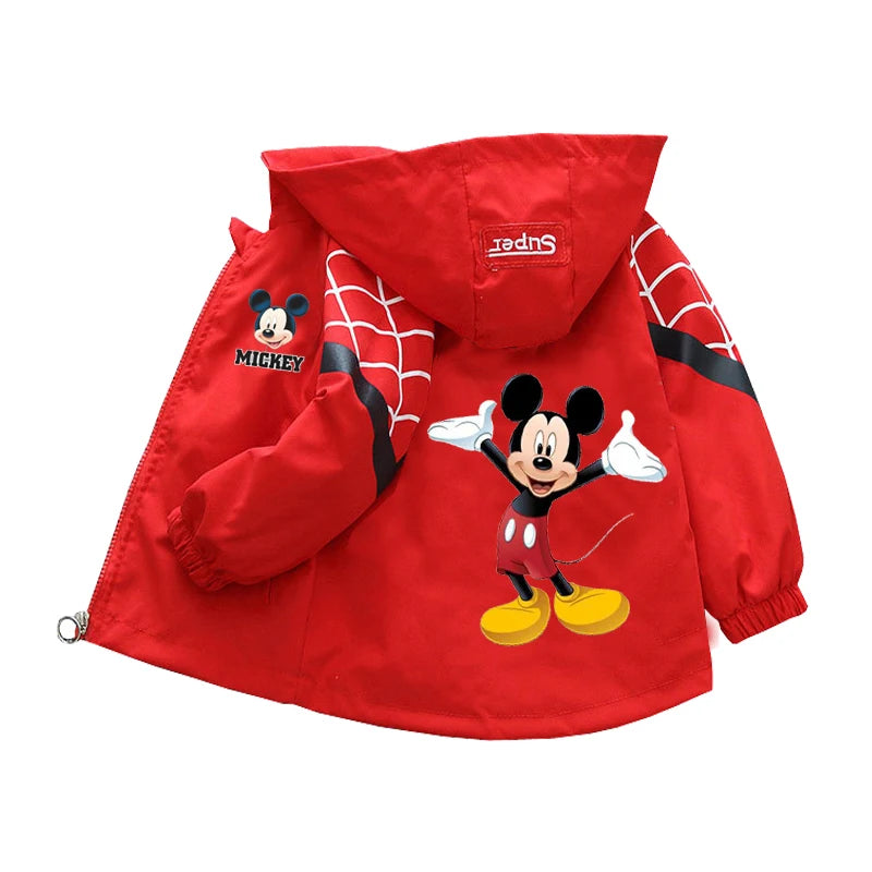 Sanrio kuromi Children Girls Hooded Jacket Coat 2026 Autumn Baby Boy Cartoon Cars Long Sleeve Casual Clothing Kids Outerwear