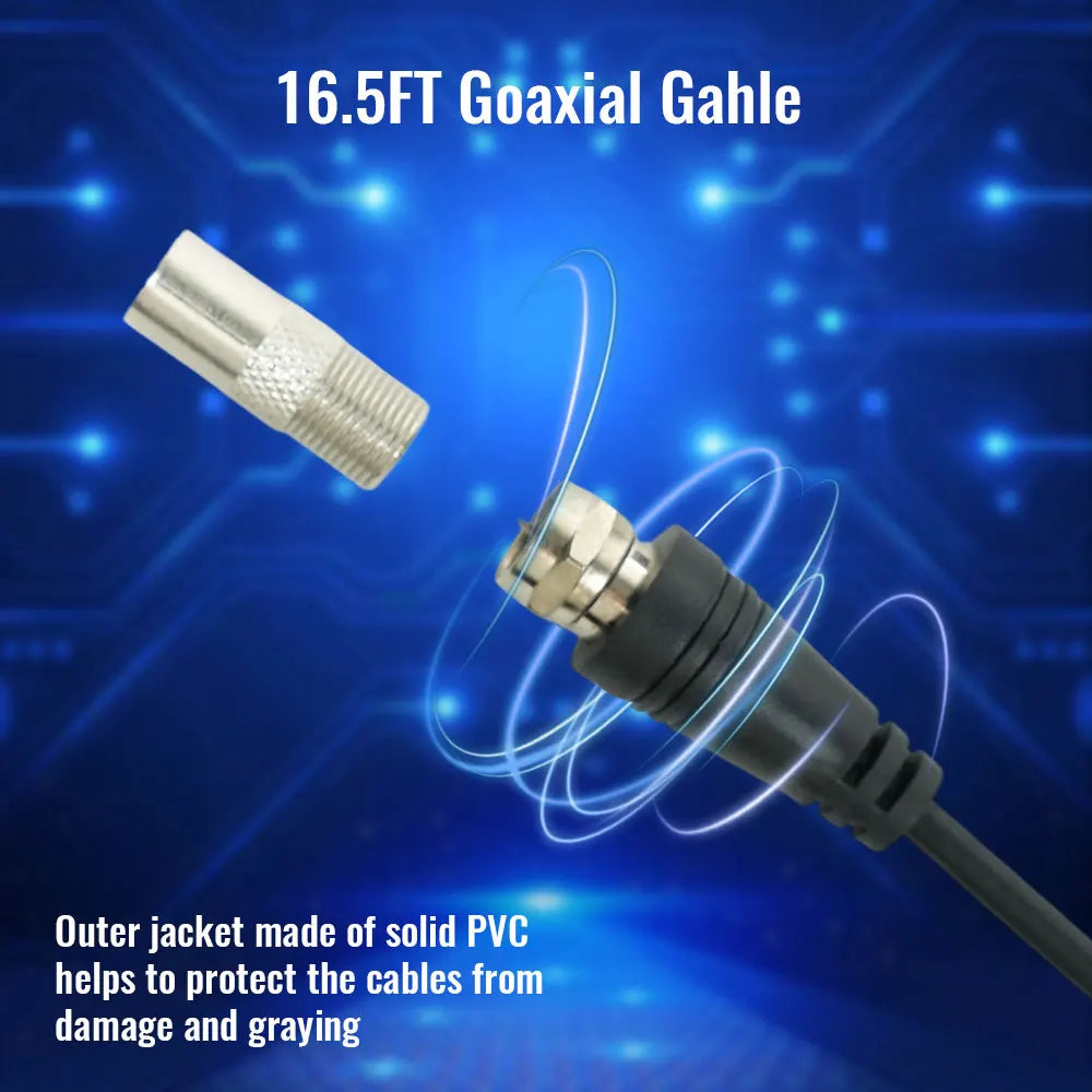 TV Antenna Indoor for All Smart TVs for Long Range and HD Digital with Amplifier Signal for Local Channels Supports 4K 1080P