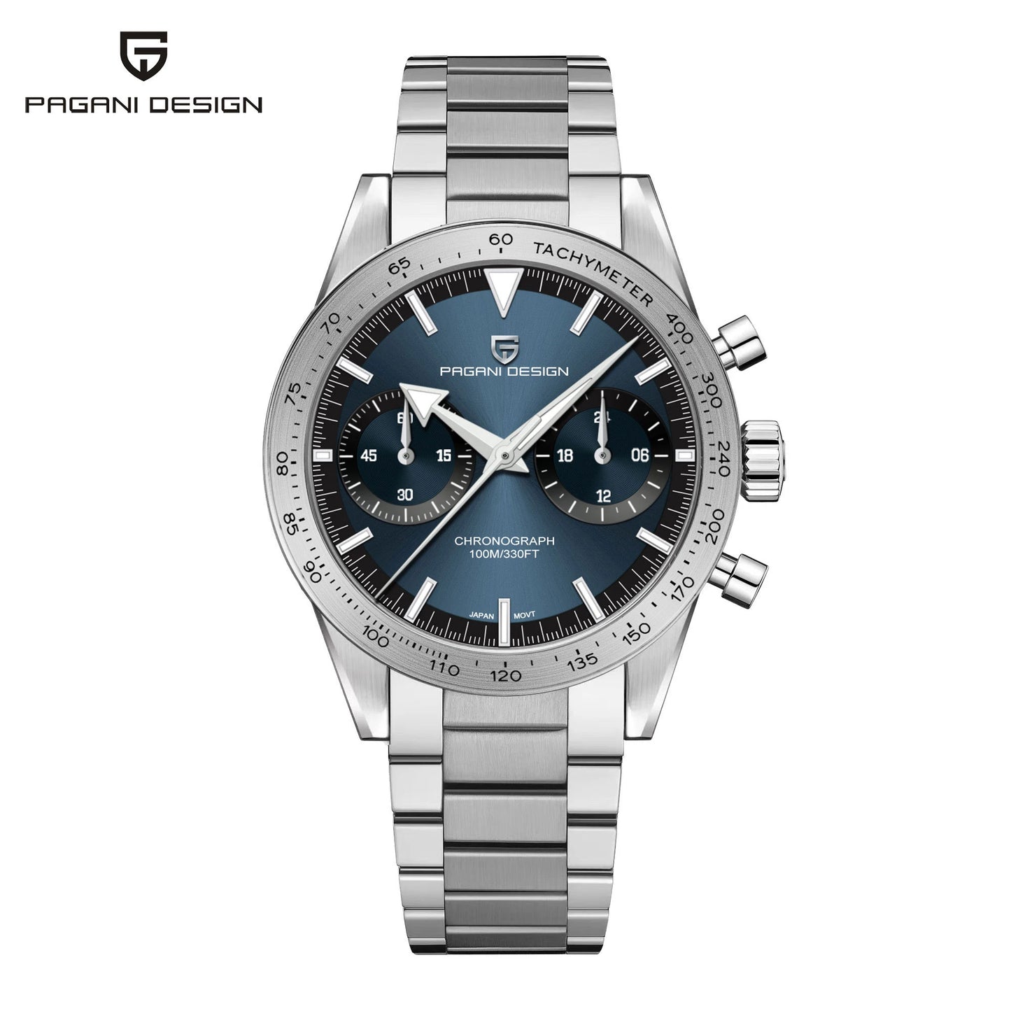 2025 New PAGANI DESIGN Retro Mens Watches Moon Quartz Watch For Men Speed Sports Chronograph AR Sapphire VK64 Clock Reloj Hombre