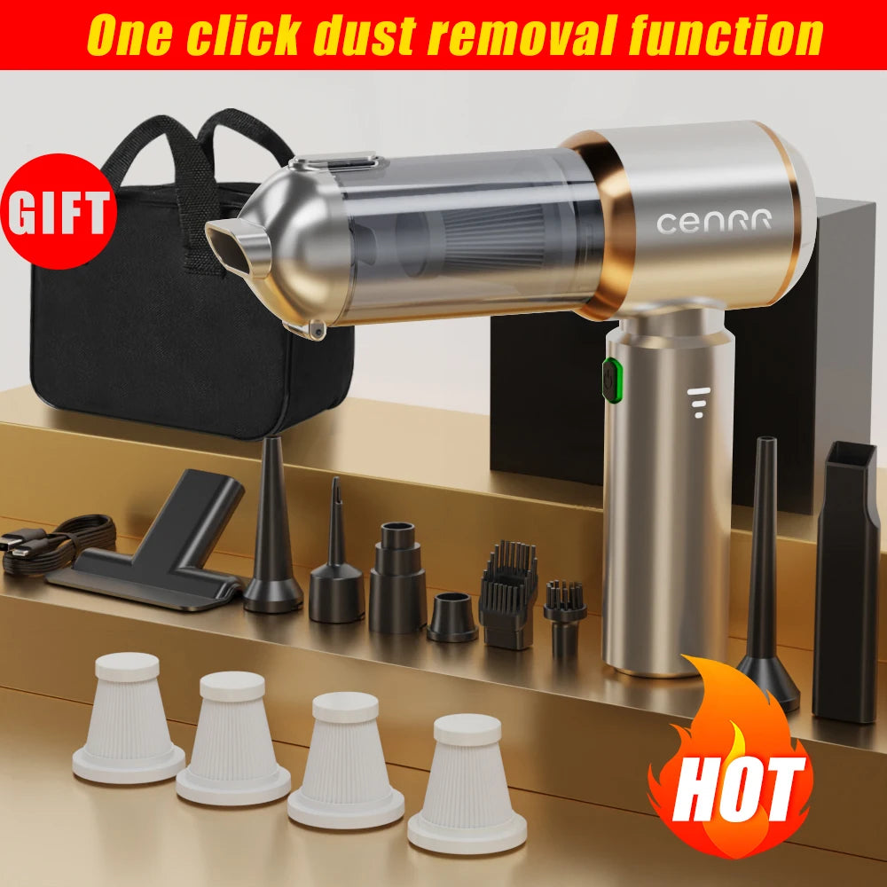 CENRR 9980000PA Car Vacuum Cleaner Strong Suction Cordless Wireless Cleaner Portable HandHeld Vacuum Cleaner Cleaning Machine