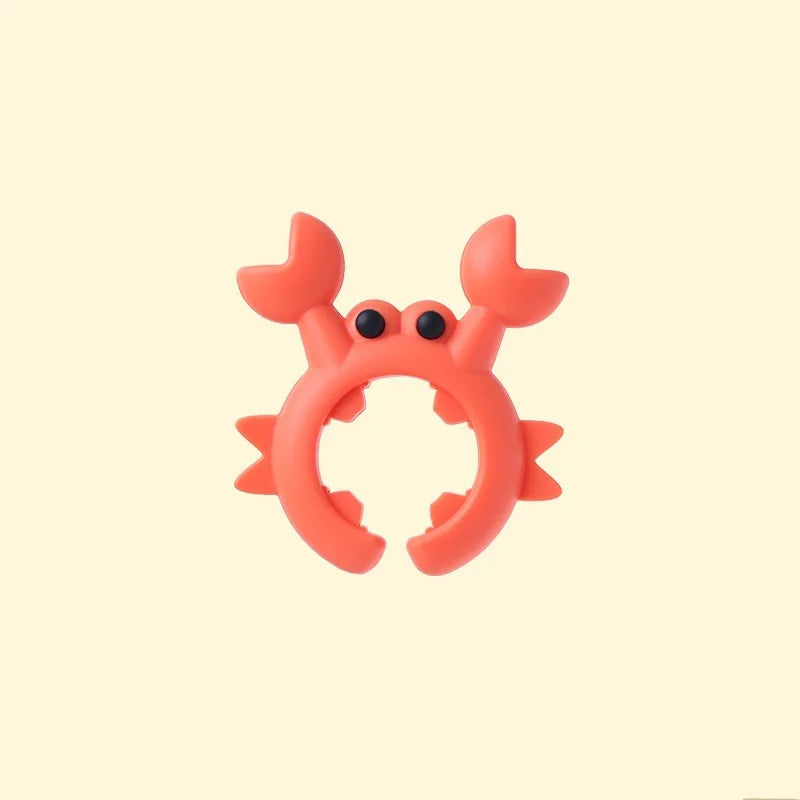 Crab-Shaped Silicone Spatula Holder - Heat-Resistant Kitchen Utensil Rest, Essential Cooking Accessory for Safe and Easy Storage