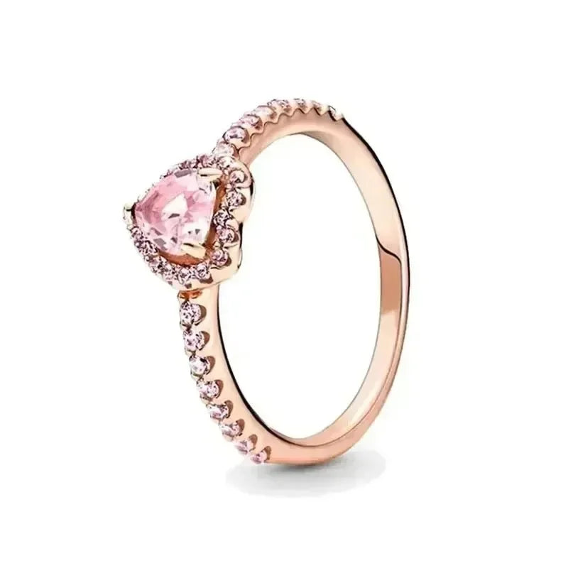 Hot selling new925 sterling silver ring, sparkling exquisite plum blossom ring, square adjustable ring, women's jewelry gift
