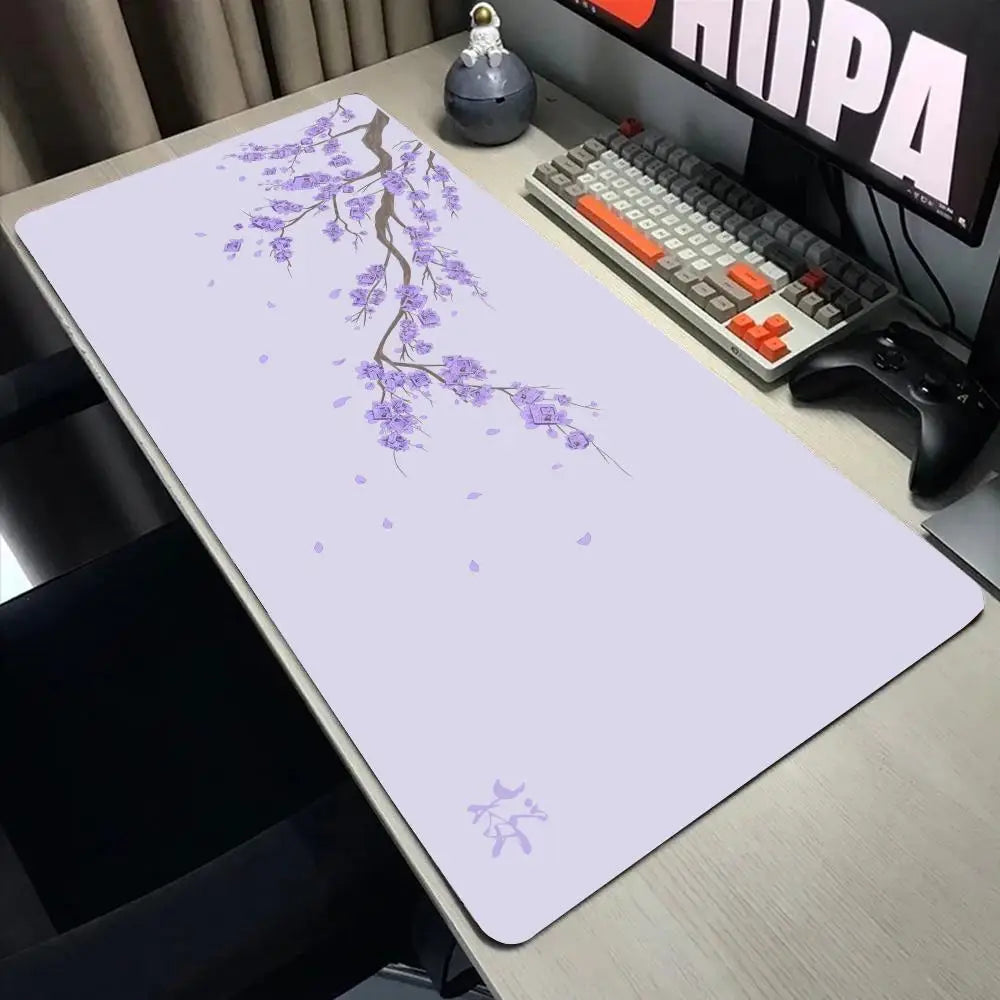 Cherry Blossom scenery mouse pad game washable rubber plus long table mat non-slip home office decorative computer accessories