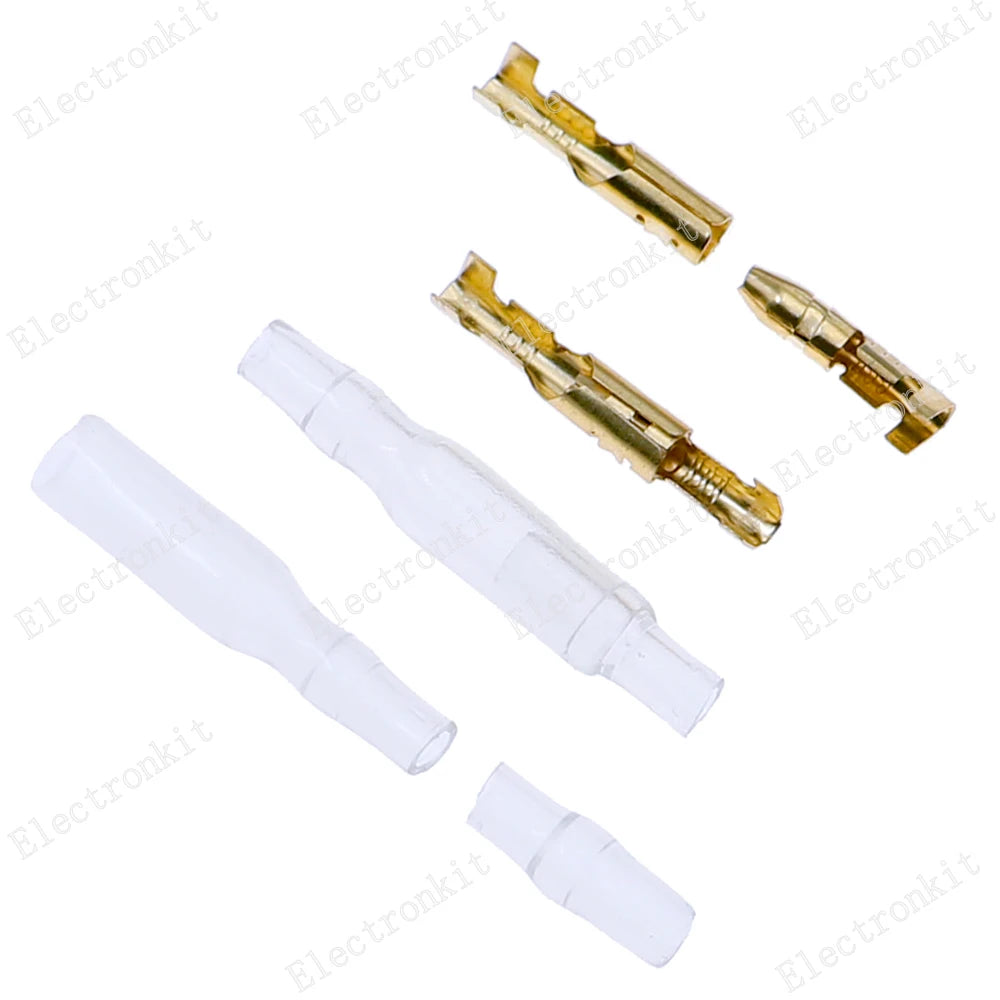 3.5mm Bullet Terminals Electrical Crimp Terminator,Male Female bullet Terminals,Female socket and sleeve Wire Connector Kit