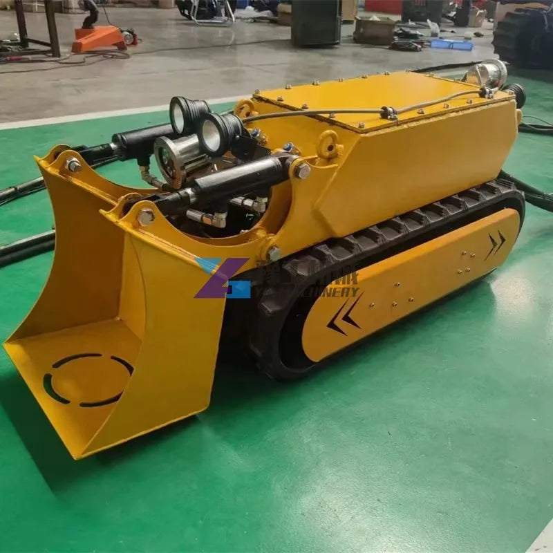 Sewer Pipe Cleaning Machine Tracked Mobile Robot for Pipeline Inspection and Cleaning with An Active Adaptation System