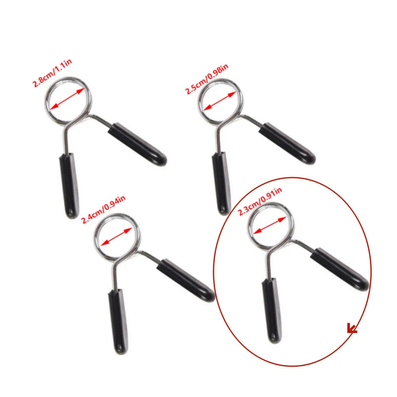 1pc 25/28/30 mm Barbell Clamp Spring Collar Clips Gym Weight Dumbbell Lock Standard Lifting Kit Barbell Lock