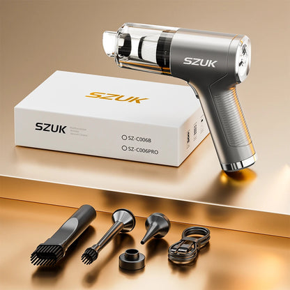 SZUK Mini Car Vacuum Cleaner 780000PA Powerful Cleaning Machine Strong Suction Handheld for Car Wireless Portable Home Appliance