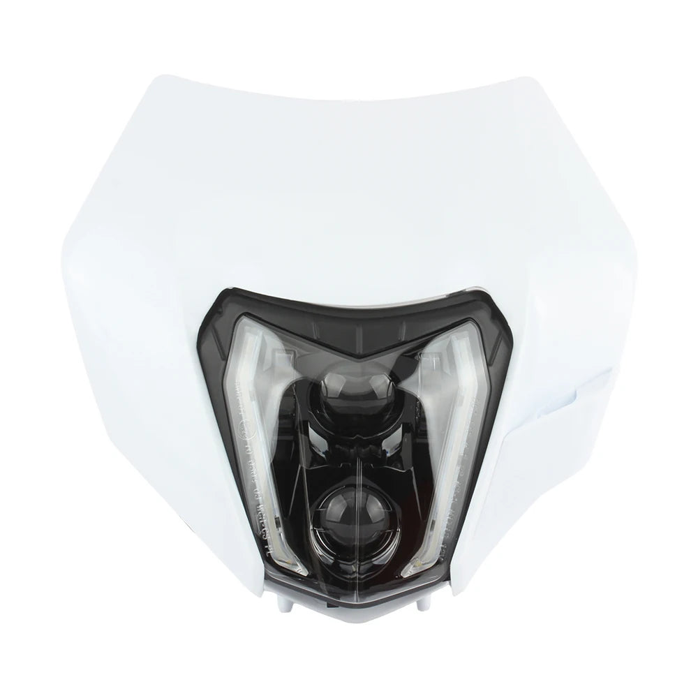 For KTM Motorcycle LED Headlight 2008-2016 XC SX XCW EXC 125-500 Accessories Enduro Motocross Headlamp Assembly Mask Fairing