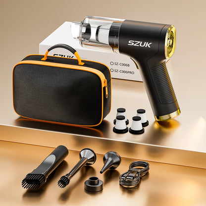 SZUK Mini Car Vacuum Cleaner 780000PA Powerful Cleaning Machine Strong Suction Handheld for Car Wireless Portable Home Appliance