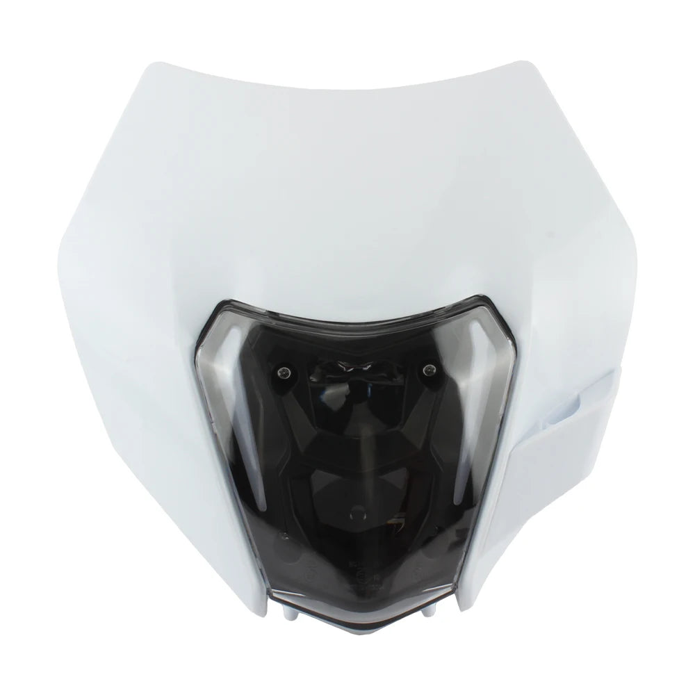 For KTM Motorcycle LED Headlight 2008-2016 XC SX XCW EXC 125-500 Accessories Enduro Motocross Headlamp Assembly Mask Fairing