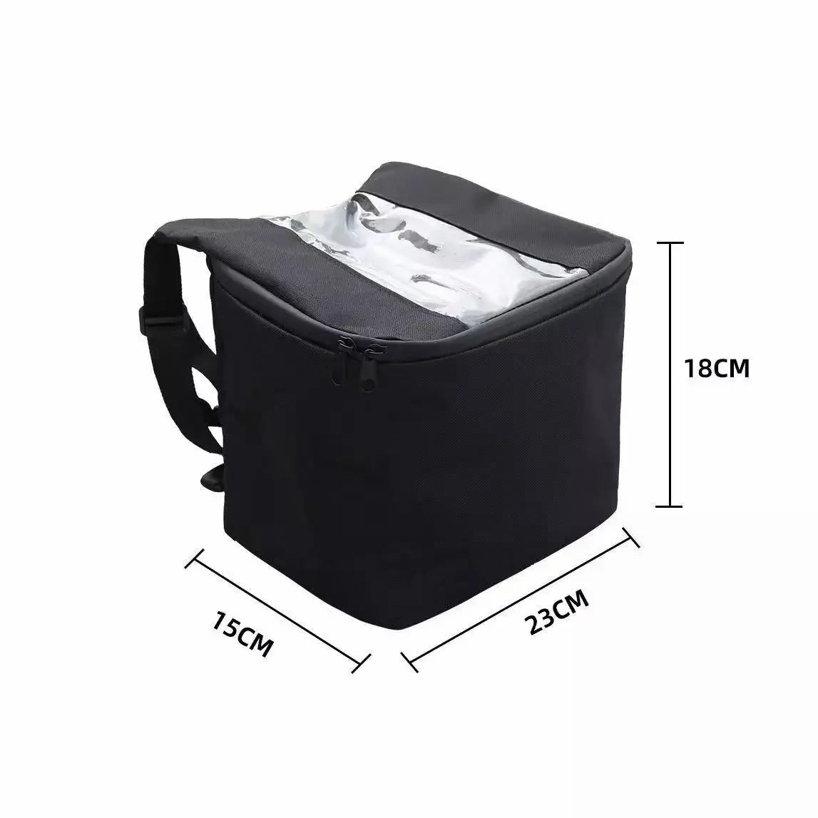 SEAMETAL Motorcycle Storage Bag Waterproof Oxford Cloth Hanging Storage Organizer with Transparent Pocket for Phone Navigation