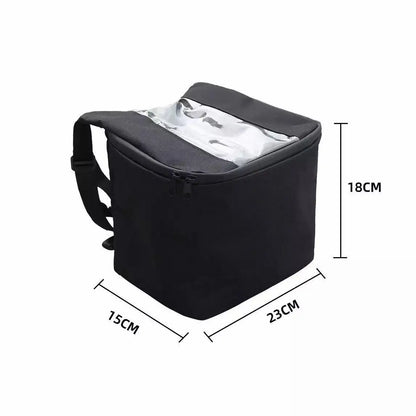 SEAMETAL Motorcycle Storage Bag Waterproof Oxford Cloth Hanging Storage Organizer with Transparent Pocket for Phone Navigation