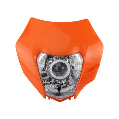 For KTM Motorcycle LED Headlight 2014-2016 XC SX XCW EXC 125-500 Accessories Enduro Motocross Headlamp Assembly Mask Fairing