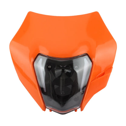 For KTM Motorcycle LED Headlight 2014-2016 XC SX XCW EXC 125-500 Accessories Enduro Motocross Headlamp Assembly Mask Fairing