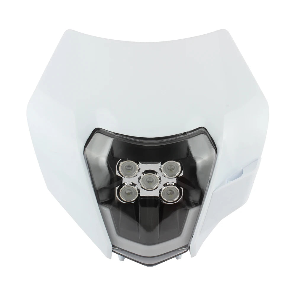 For KTM Motorcycle LED Headlight 2014-2016 XC SX XCW EXC 125-500 Accessories Enduro Motocross Headlamp Assembly Mask Fairing