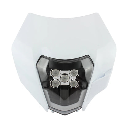 For KTM Motorcycle LED Headlight 2014-2016 XC SX XCW EXC 125-500 Accessories Enduro Motocross Headlamp Assembly Mask Fairing