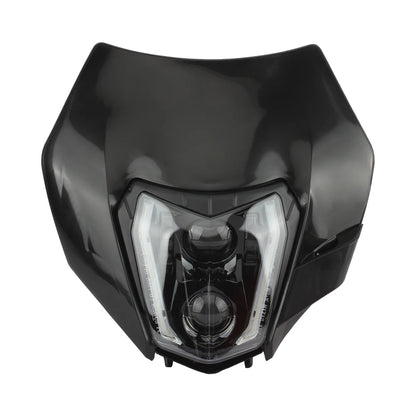 For KTM Motorcycle LED Headlight 2008-2016 XC SX XCW EXC 125-500 Accessories Enduro Motocross Headlamp Assembly Mask Fairing