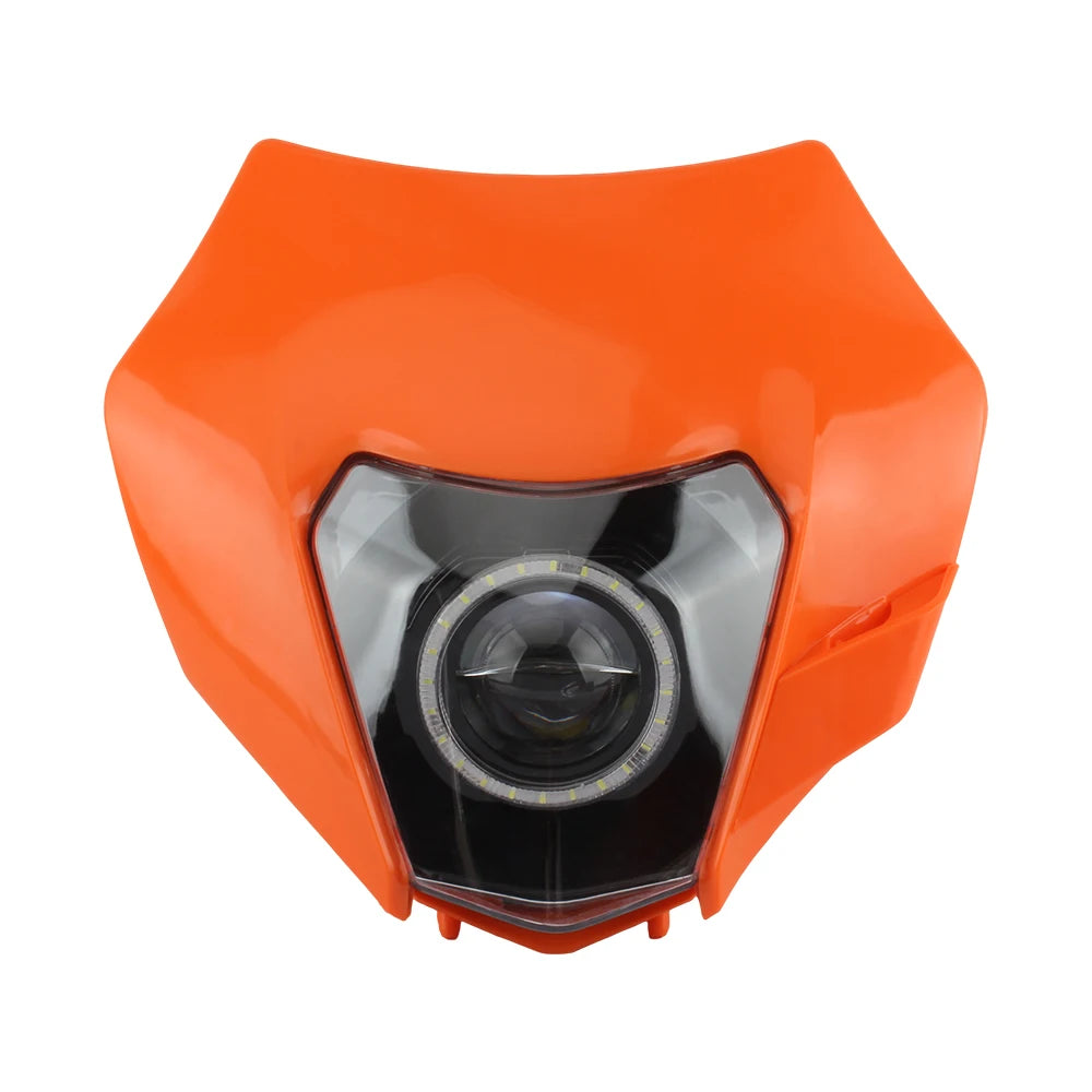 For KTM Motorcycle LED Headlight 2014-2016 XC SX XCW EXC 125-500 Accessories Enduro Motocross Headlamp Assembly Mask Fairing