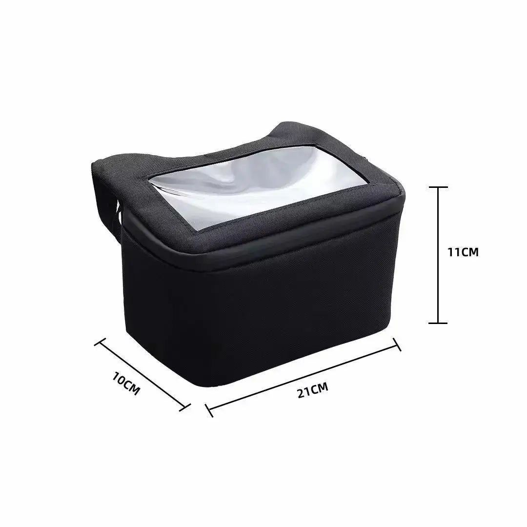 SEAMETAL Motorcycle Storage Bag Waterproof Oxford Cloth Hanging Storage Organizer with Transparent Pocket for Phone Navigation