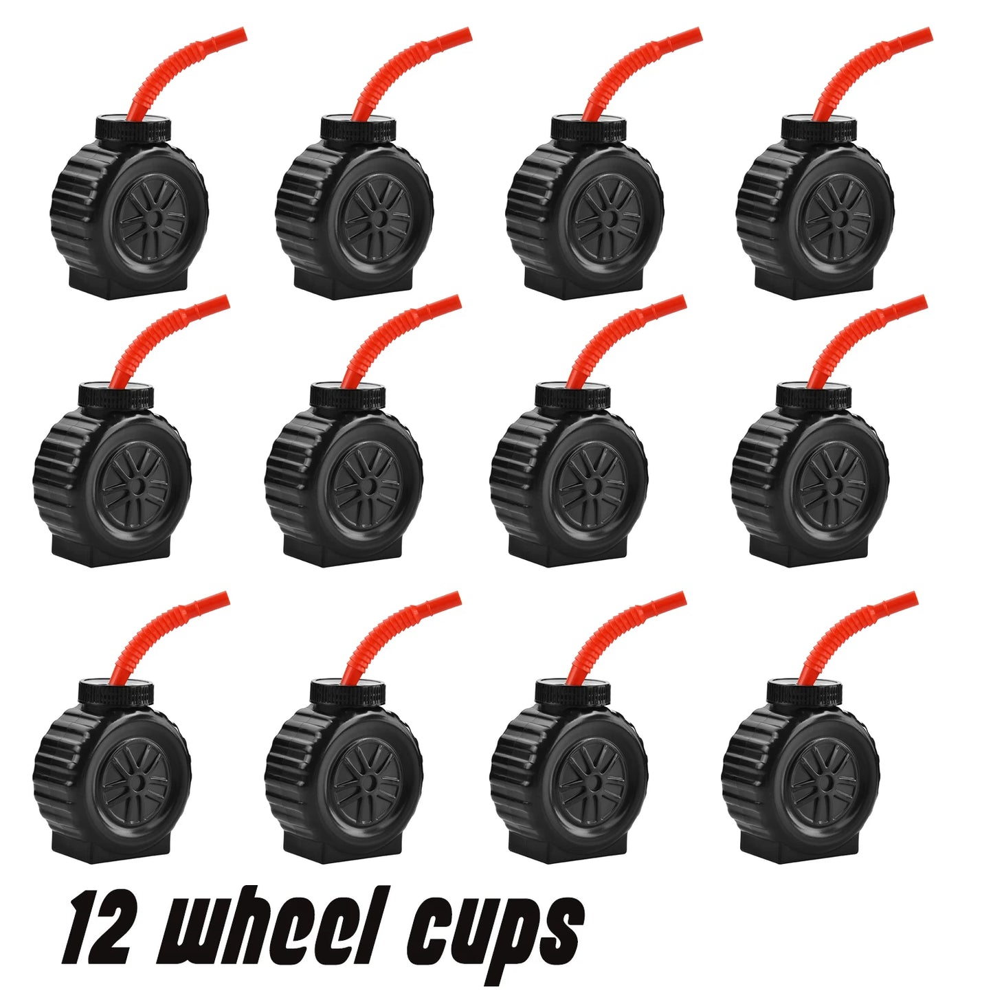 Race Car Cups, Drinking Cups with Straw Race Car Birthday Party Supplies Party Decorations for Kids Racing Car Theme