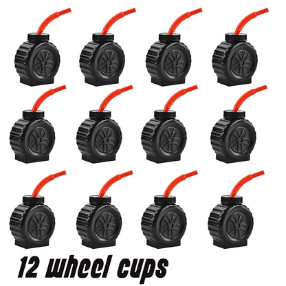 Race Car Cups, Drinking Cups with Straw Race Car Birthday Party Supplies Party Decorations for Kids Racing Car Theme