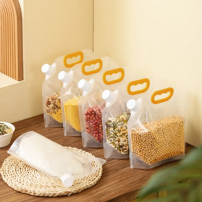 Grain rice bags - Sealed grain storage containers with LIDS for moisture prevention, essential for home use. Kitchen storage, su