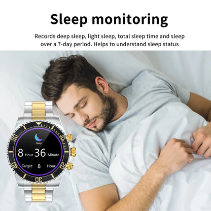 Smart Watch Man Smartwatch AW12 high-end luxury 2024 Android IOS Korean Support Steel Connected Replica Miltary pk gts4 global