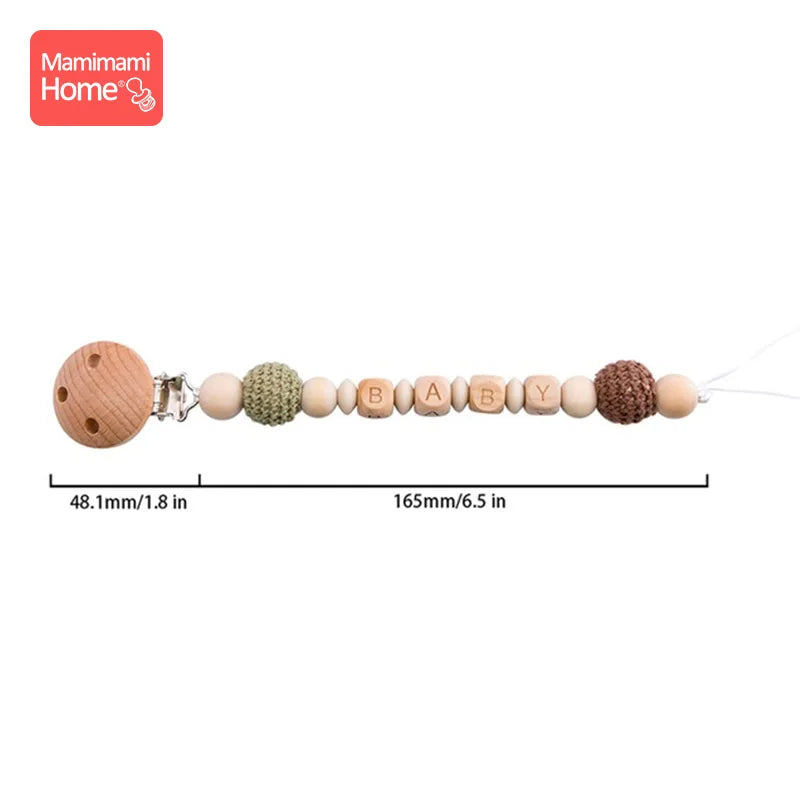 1Pc Baby Wooden Teether Crochet Giraffe Rattle Toy BPA Free Wood Rodent Rattle Baby Mobile Gym Educational Toys