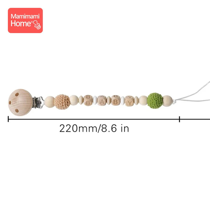 1Pc Baby Wooden Teether Crochet Giraffe Rattle Toy BPA Free Wood Rodent Rattle Baby Mobile Gym Educational Toys