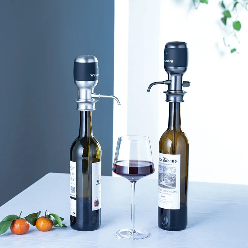 Automatic Electric Wine Aerator and Pourer/Dispenser, Air Decanter, Personal Wine Tap for Red and White Wine, Bar Accessories
